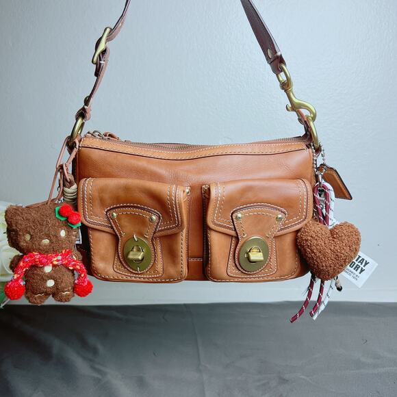 Coach Vintage Y2K Legacy Turnlock Shoulder Bag F12868 - Picture 1 of 10